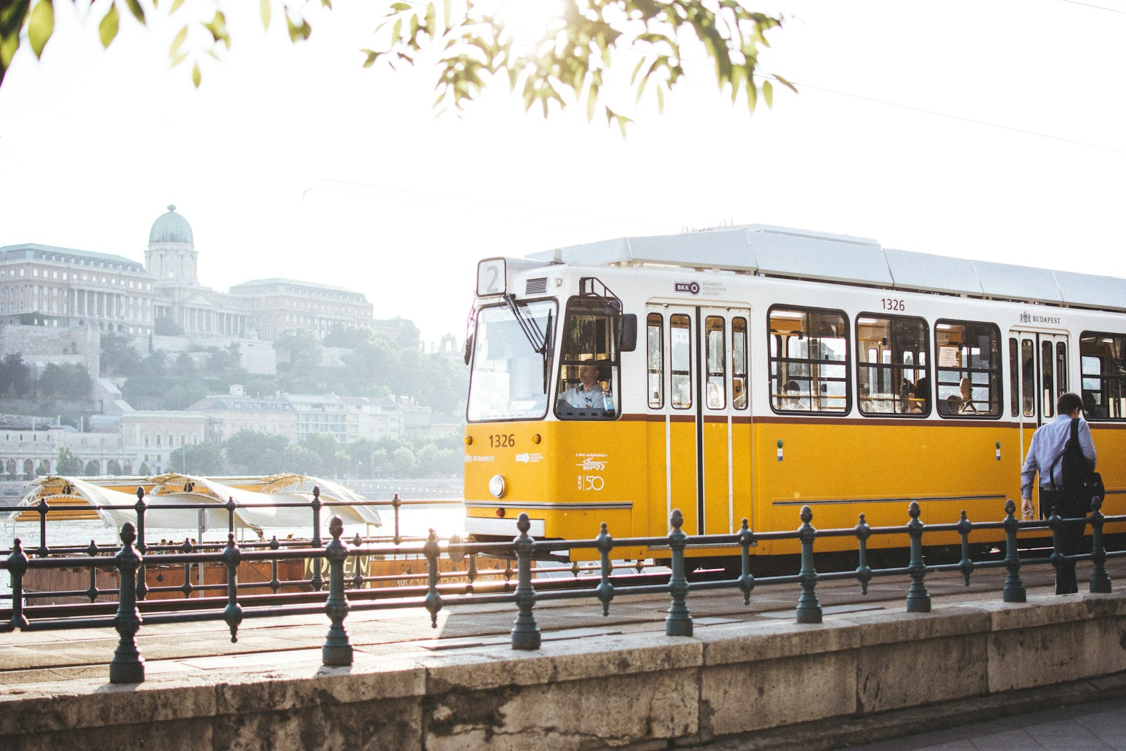 One of the sights and landmarks of Budapest is the Chain Bridge.